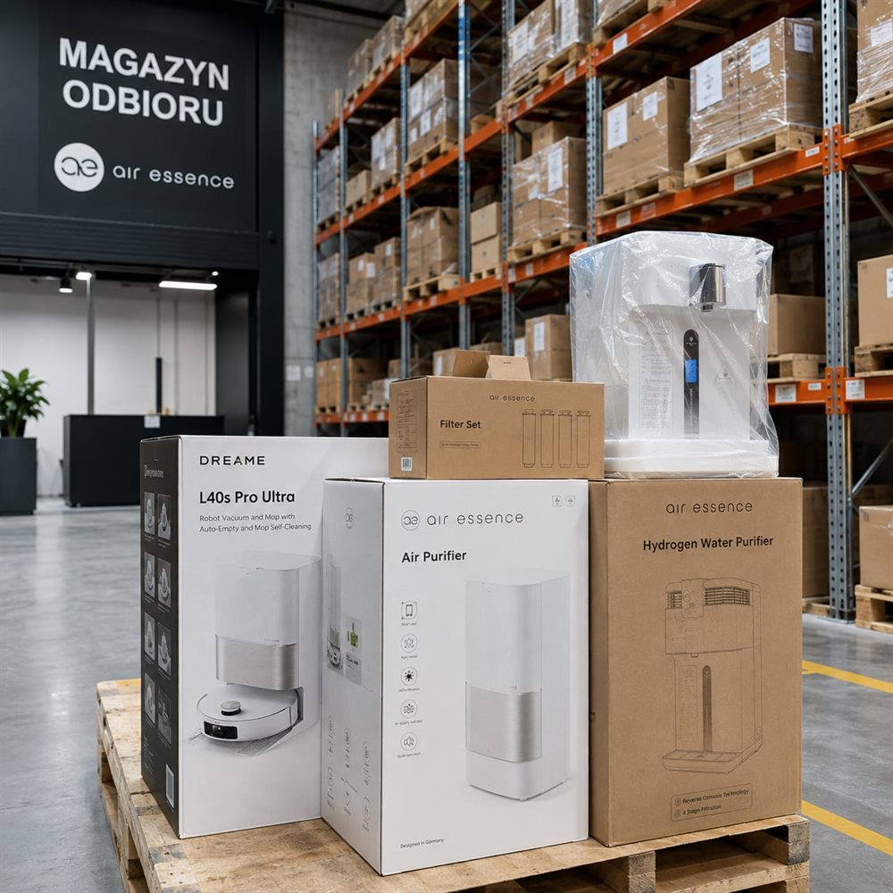 Magazyn odbioru Perfect-Cook — sprzęt AGD gotowy do wydania klientom